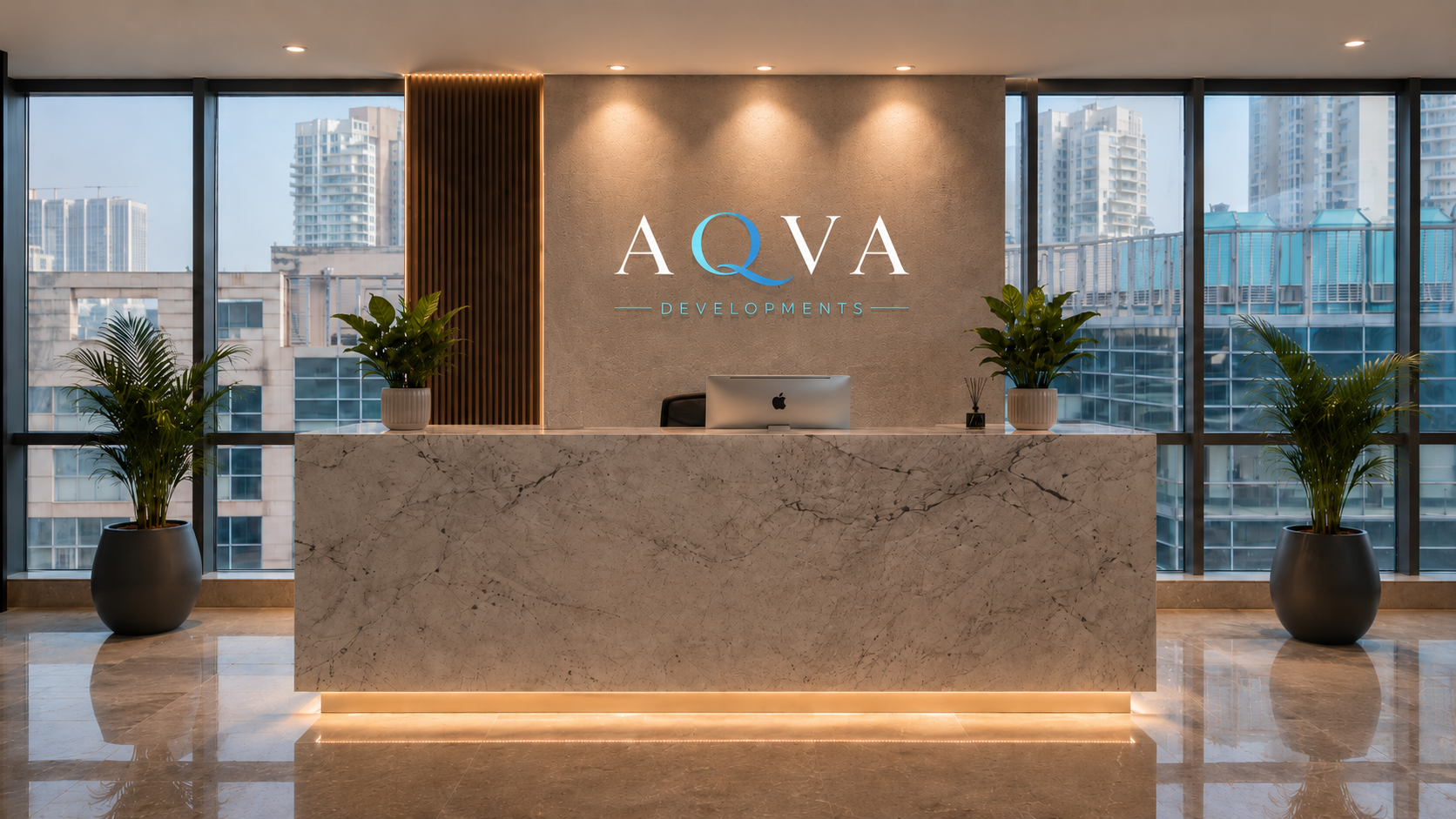AQVA Developments premium entrance architecture